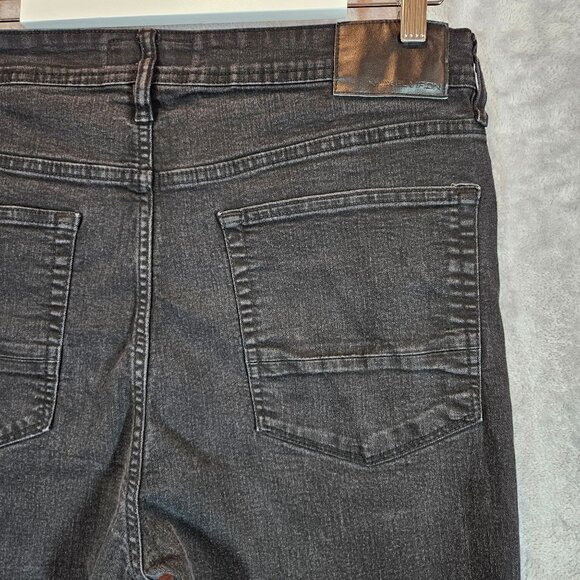 Nickel & Iron Mens Slim Fit Black Denim Jeans Size 36x30 casual hipster stretch - Picture 10 of 14